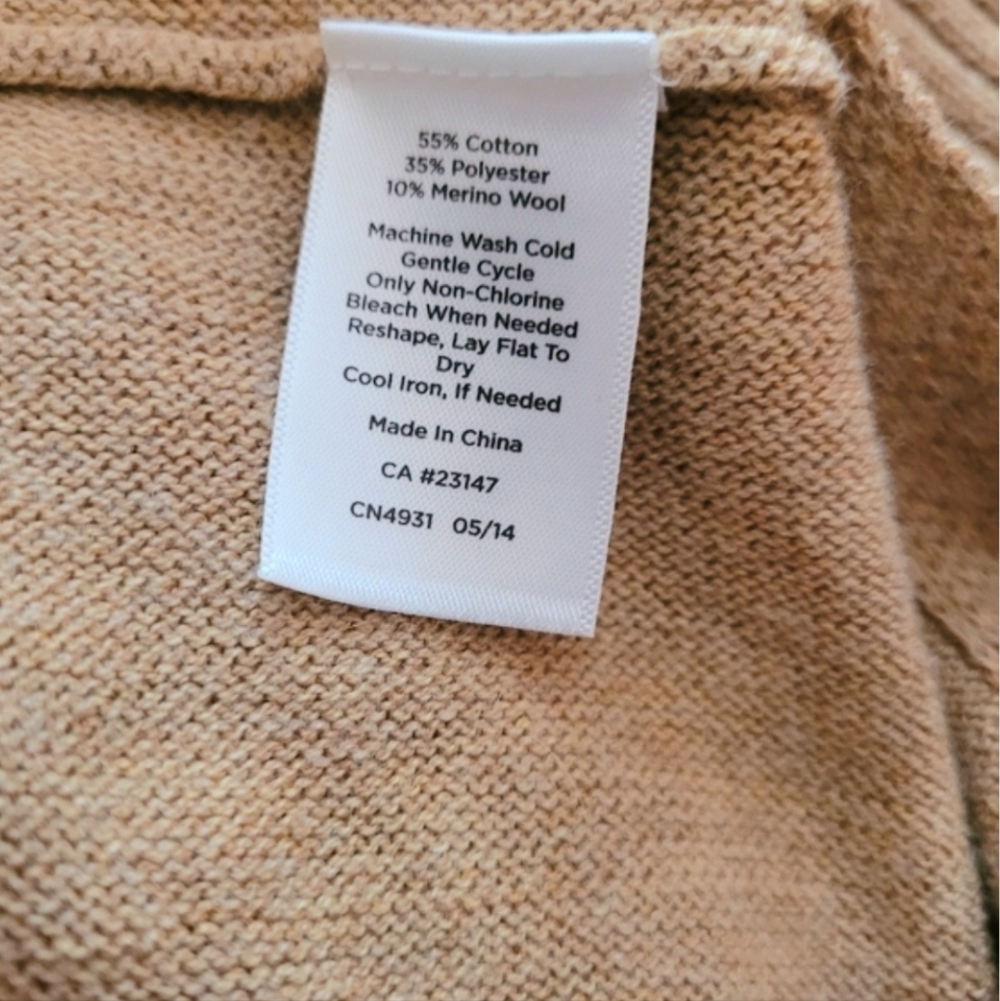 Talbots Camel Colored Cardigan - Picture 5 of 6